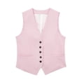 thumbnail image 3 of Chaleco Chalecos con botones para mujer, cómodo, ajustado, elegante, chaleco (rosa M) Kuymtek Rosa T M para Mujer, 3 of 7