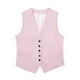 thumbnail image 3 of Chaleco Chalecos con botones para mujer, cómodo, ajustado, elegante, chaleco (rosa XS) Kuymtek Rosa T XS para Mujer, 3 of 7