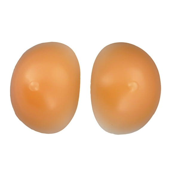 Beauty Form -Silicone Mastectomy Prosthesis Concave Bra Enhancer Insert 1-1.5 Cup Size- Beige XLarge