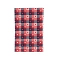 thumbnail image 5 of Wukai Heart Plaid Print Garden Flag 12.5x18 Inch Double Sided Sun-resistant Rain-resistant, Wrinkle-resistant Colorfast(Only Flag), 5 of 7