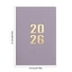 thumbnail image 3 of Calendario Mensual Semanal A5 de Planner 2026 | Organizador de Notas de Fecha | Cubierta de cuero sintético, 176 hojas | Bobina Alineada Horizontal | Papel grueso resistente a la sangrado |, 3 of 6
