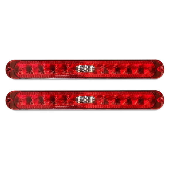 Dream Lighting 15" LED Tail Light Bar, Running & Brake Light,Red RV Trailer Lights, IP65 Waterproof, 2-Pack, for RV, Camper, Truck