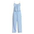 thumbnail image 4 of No Boundaries Seersucker Double Tie Cami Top and Pants Set, 2-Piece, Women's XXS-XXL, 4 of 4