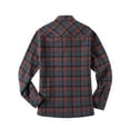 thumbnail image 2 of Mens Sherpa Lined Flannel Jacket with Pockets,Plaid Button Down Fuzzy Shirt Jackets Casual Warm Winter Coats for Men, 2 of 3