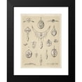 thumbnail image 2 of Martin Gerlach 14x18 Black Modern Framed Museum Art Print Titled - Ii Jahrgang (Liefr. II) 6. (Seventeen Designs for Silver Jewelry, Some with Pearls.) (1872 - 1873), 2 of 5