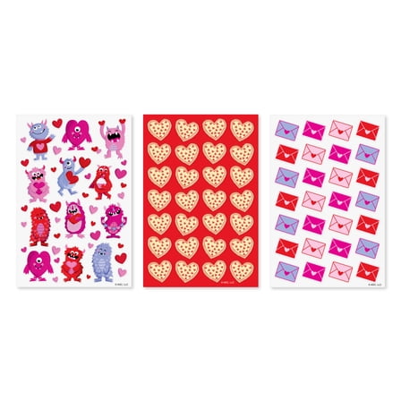 American Greetings Valentine's Day Sticker Multi Variety Pack for Kids, V-Day Themed (10 Sheets, 319 Stickers)