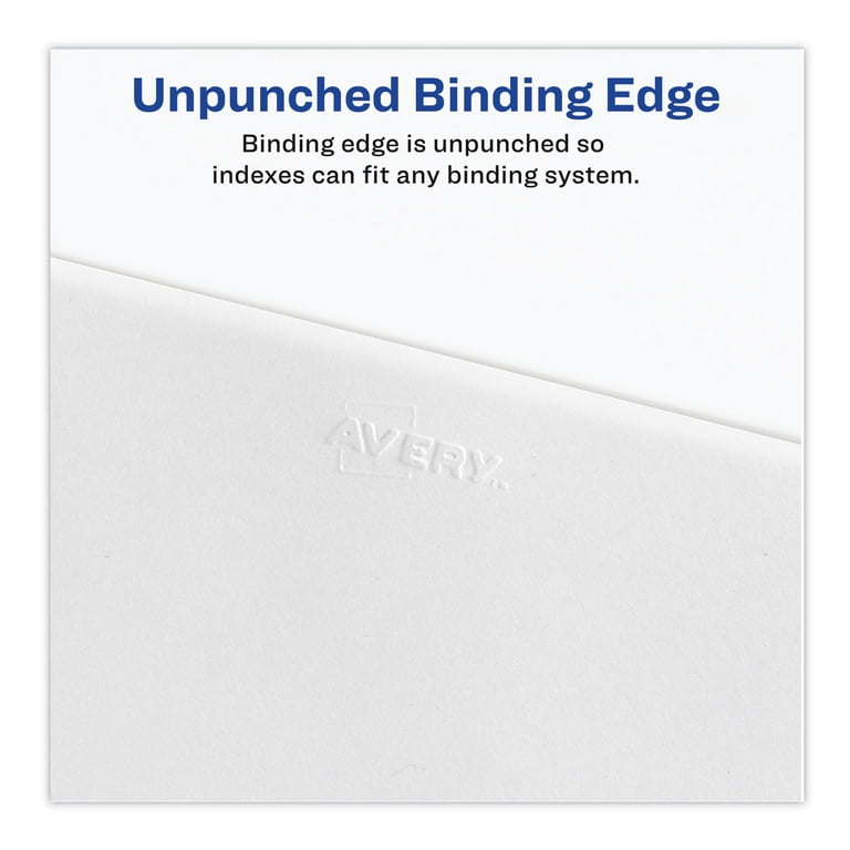 Preprinted Legal Exhibit Side Tab Index Dividers, Avery Style, 25-Tab, 176 to 200, 11 x 8.5, White, 1 Set, (1337) Preprinted Legal Exhibit Side Tab Index Dividers, Avery Style, 25-Tab, 176 to 200, 11 x 8.5, White, 1 Set, (1337)