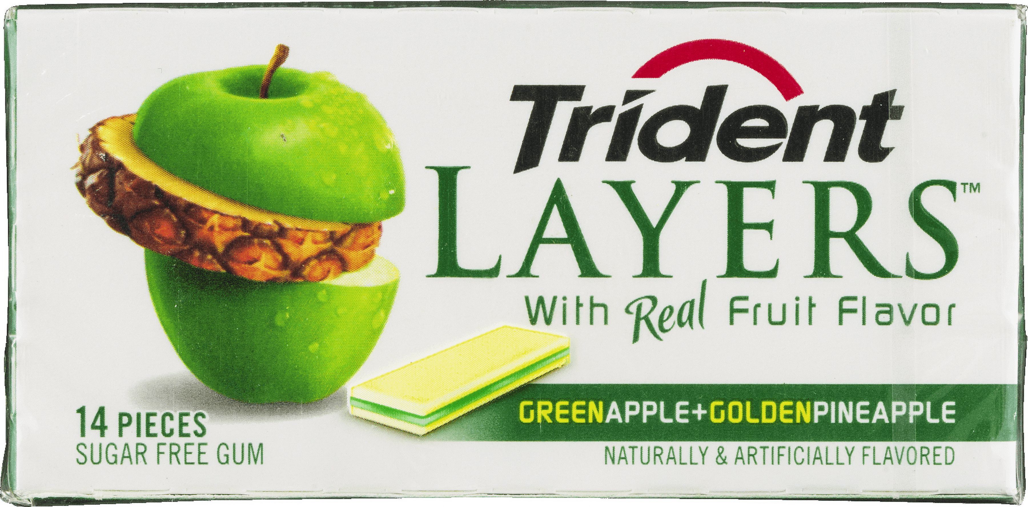 Cadbury Trident Layers Gum, 14 ea