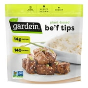 Gardein Plant-Based Be'f Tips, Vegan, Frozen Meat Alternative, 9 oz.