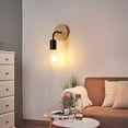 thumbnail image 2 of Elegante lámpara de pared E27, luz suave y cálida, diseño industrial para dormitorio, comedor, cocina con material de alta calidad (2 piezas), 2 of 5
