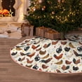 thumbnail image 5 of Fotbe Funny Chicken Pattern Christmas Tree Skirt, Tree Skirts Plush Christmas Decorations, Christmas Tree Skirts Xmas Decorations Holiday Party Decor-36", 5 of 6