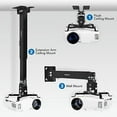 thumbnail image 4 of Mount-It! Wall or Ceiling Projector Mount with Universal LCD/DLP Mounting for Epson Optoma Benq ViewSonic Projectors 44lb Load Capacity Black, 4 of 5