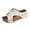 White, variant on Women's Slides Adjustable Slip on Sandals Fashion Casual Versatile Spring And Summer Thick-Soled Wedge Sandals
