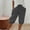 Dark Gray, variant on Rollbacks & More LEBONYARD Shorts for Women Plus Size,Women's Solid Color Shorts Casual Women's Shorts Capris