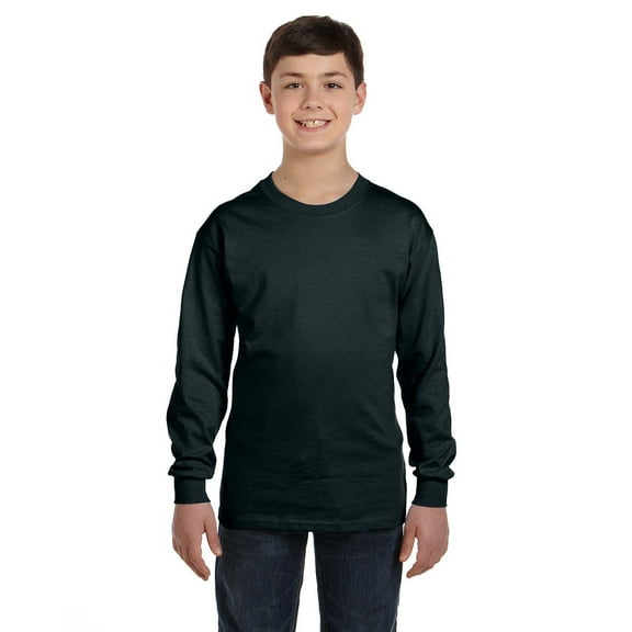 Hanes - Authentic Youth Long Sleeve T-Shirt - 5546, Pack Of 3