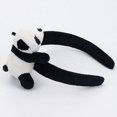 thumbnail image 1 of Broche de oso, horquilla para el pelo con forma de dibujos animados, cuerda para el pelo, muñeco de peluche de animales, diadema para niños, accesorios para el pelo, diadema de panda, 1 of 4