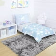 thumbnail image 3 of LOCHAS Soft Area Rugs Tie-dyed Print Shaggy Fluffy Carpets for Living Room Bedroom Nursery Kids Play Mat 4'x6', Gray, 3 of 7