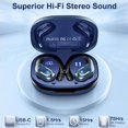 thumbnail image 4 of Auriculares inalámbricos Rulefiss 2026 Bluetooth 5.4 75 horas estéreo IP7, 4 of 7