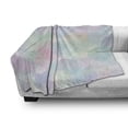 thumbnail image 3 of Pastel Soft Flannel Fleece Throw Blanket, Retro Style Pattern with Hexagonal Shapes Random Overlaps Cheerful Soft, Cozy Plush for Indoor and Outdoor Use, 70" x 90", Multicolor, by Ambesonne, 3 of 6