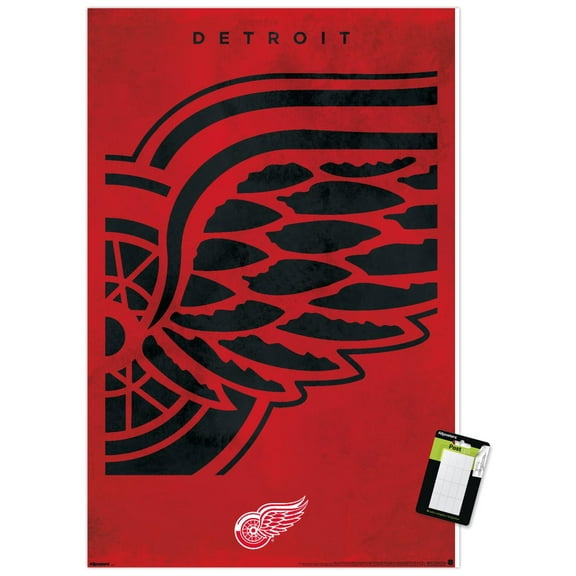 NHL Detroit Red Wings - Logo 25 Wall Poster, 14.725" x 22.375"
