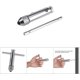 thumbnail image 3 of Multi-functional T Adjustable Ratchet Wrench Socket Wrench Adjustable Wrench Portable Clamping Tool (M3-8 Long), 3 of 3