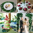 Labakihah Artificial Flowers Hawaiian Tropical Theme 36Pcs Artificial Decoration Party Leaf