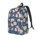 thumbnail image 1 of Disketp Flower Mochila de Lona Estampada, Mochila Escolar de Viaje Ligera para Estudiantes y Portátil-Small, 1 of 5