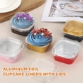 thumbnail image 4 of 40Pack 5oz Disposable Mini Cake Pans with Lids Coffee for Baking and Parties, 4 of 6