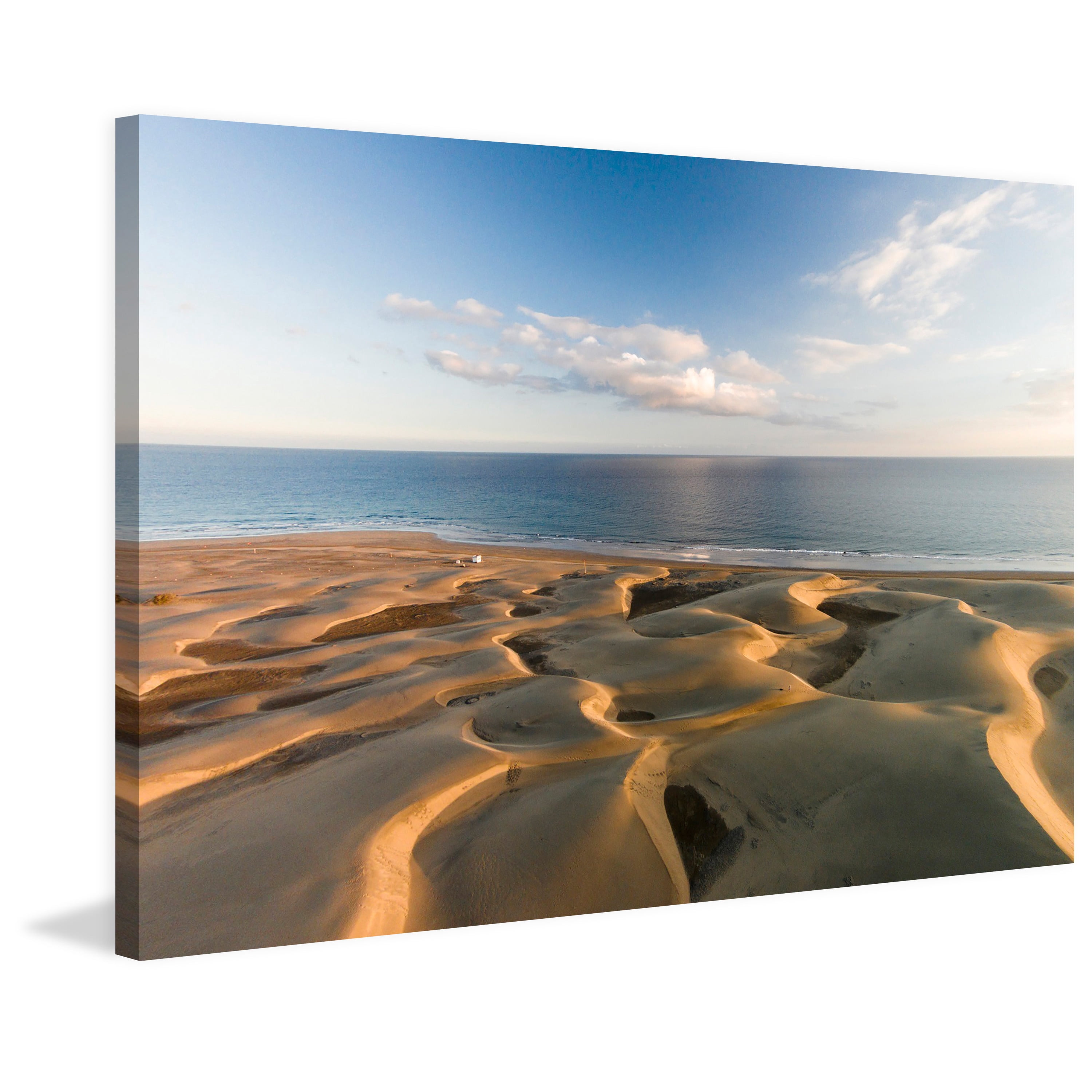 Marmont Hill "Waves in the Sand II" by Karolis Janulis Painting Print on Wrapped Canvas