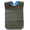 thumbnail image 2 of Washable Adjustable Adult Dining Bib Cloth Protector Waterproof Fabric Apron Crumb Catcher, 2 of 2