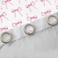 thumbnail image 4 of Manfei Girls Princess Bow Curtains Pack of 2 (42x84 Each), Cartoon Love Heart Print Curtains Blackout, Kawaii Pink Bowknot Bedroom Curtains, Curtains and Drapes Decor, 4 of 6