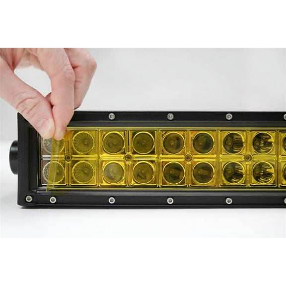 One 2" x 10" Yellow Universal LED Light Bar Film Cover