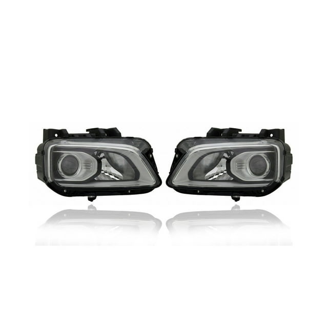 Headlight Assembly - Compatible/Replacement for '18-21 Hyundai Kona - Halogen - Pair, Left Driver + Right Passenger Set - 92102J9020, 92101J9020