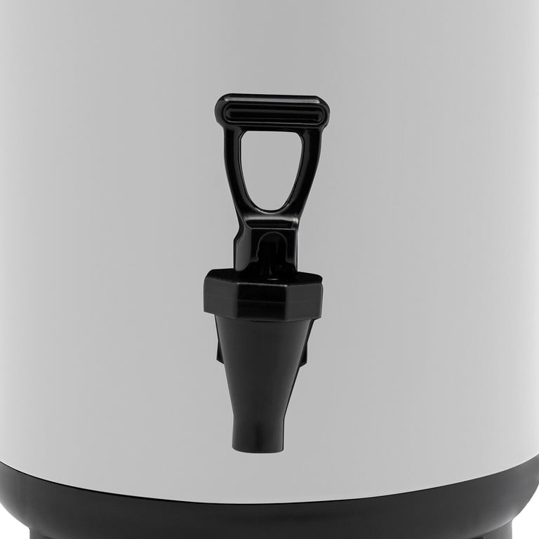Insulated Beverage Dispenser, 8L/2.11 Gal, Stainless Steel, Hot & Cold, With Thermometer