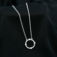 thumbnail image 3 of Rosec Jewels Lab Grown Diamond Eternity Circle Necklace for Women - EF-VS Quality Certified with Jewelry Box, 925 Sterling Silver, 3 of 7