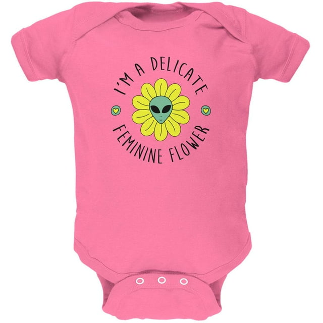 Halloween Je Suis une Délicate Femme Fleur Extraterrestre Douce Grenouillère pour Bébé