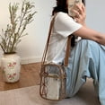 thumbnail image 6 of FENOHREFE Womens Bag Stadium Approve Shoulder Bag Casual Phone Bag Fashion Clear Messengers Bag PVC Crossbody Bag for Everyday, 6 of 8