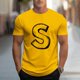 thumbnail image 1 of Tops para hombre, blusas y camisas de cuello redondo y manga corta para hombre, camisetas deportivas informales con estampados a la moda para hombre, blusas de cuello redondo y manga corta, blusas de, 1 of 5