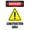 Warning Sign 2, variant on Construction Area Warning Sign 8"x12" - Construction Security Metal for Building Site Renovation Zone Business Home Outdoor Indoor Road Yard Garage
