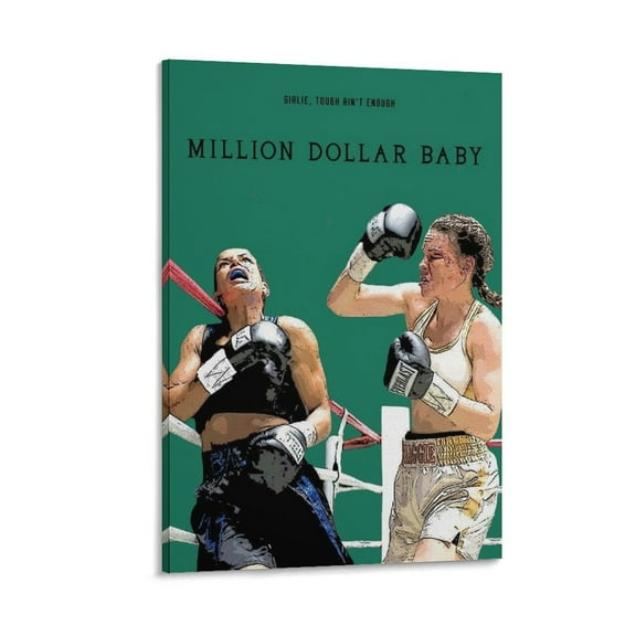 Million Dollar Baby Movie Poster (1) Art Poster Canvas Painting Decor Wall Print Photo Gifts Home Modern Decorative Posters 12x18inch(30x45cm)
