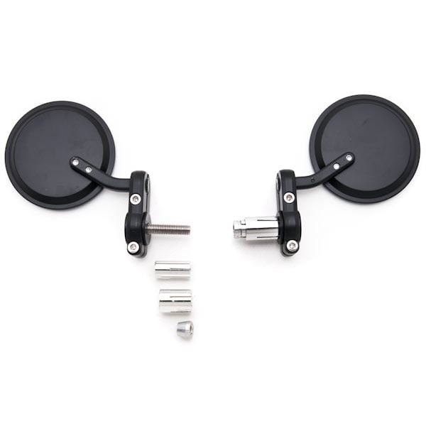 Black 7/8" Bar End Mirrors Round 3" For Buell Ulysses XB12X RS RR 1000 1200