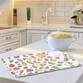 thumbnail image 6 of Yayeee Dish Drying Mat for Kitchen Counter 16"x18" Microfiber Absorbent Pad, Various Vegetables Pattern, 6 of 7