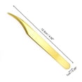 thumbnail image 2 of Pinzas para extensiones de pestañas de delfín para mujeres 1 Pc Tono dorado de acero inoxidable, 2 of 3