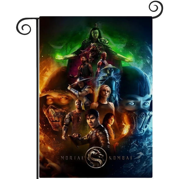 Mortal Kombat-themed Garden Flag. Perfect gift for fans, friends, and family members, and suitable for outdoor activities, party decorations11''x18''