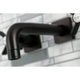 thumbnail image 4 of Kingston Brass KS6125ZX Millennium Double-Handle Wall Mount Bathroom Faucet, Oil Rubbed Bronze, 4 of 8