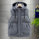 thumbnail image 1 of Ceisia Men's Fashion Stand Collar Zipper Sleeveless Tank with Pockets Casual Outerwear Gift, 1 of 7