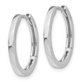 thumbnail image 2 of 14K White Gold Earring Hinged Huggie Women'S 13 mm 2, 2 of 4