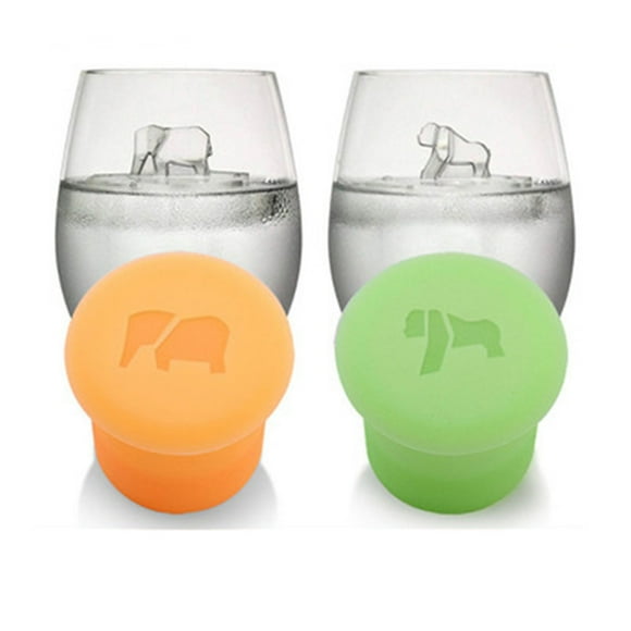 HJQEQVD Ice Cube Tray Polar Bear & Penguin Ice Cubes Molds Funny Trays 3D Animal Shaped Silicone Molds with Lids for Whiskey Cocktails Bourbon Frozen Juice Beverages Chocolate Candles Candy