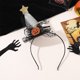 thumbnail image 1 of Diadema de Halloween para fiesta de calabaza, sombrero de bruja, suministros de decoración, accesorio para el cabello, tela de araña clásica, 1 of 4