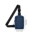 thumbnail image 3 of Travel Sling Bag for Men & Women, Crossbody Multipocket Chest Bag with Anti-Theft, Small Chest Bag Casual Trendy Waterproof Lightweight Phone Crossover Daypack - Dark Blue, 3 of 6